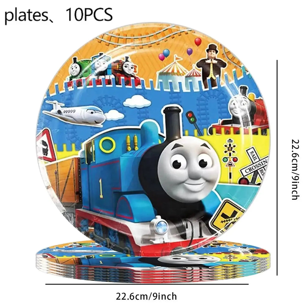 Thomas Trains and Friends Party Decorations Plates Cups Banner Balloons for Kids Baby Shower Gift Birthday Party Supplies
