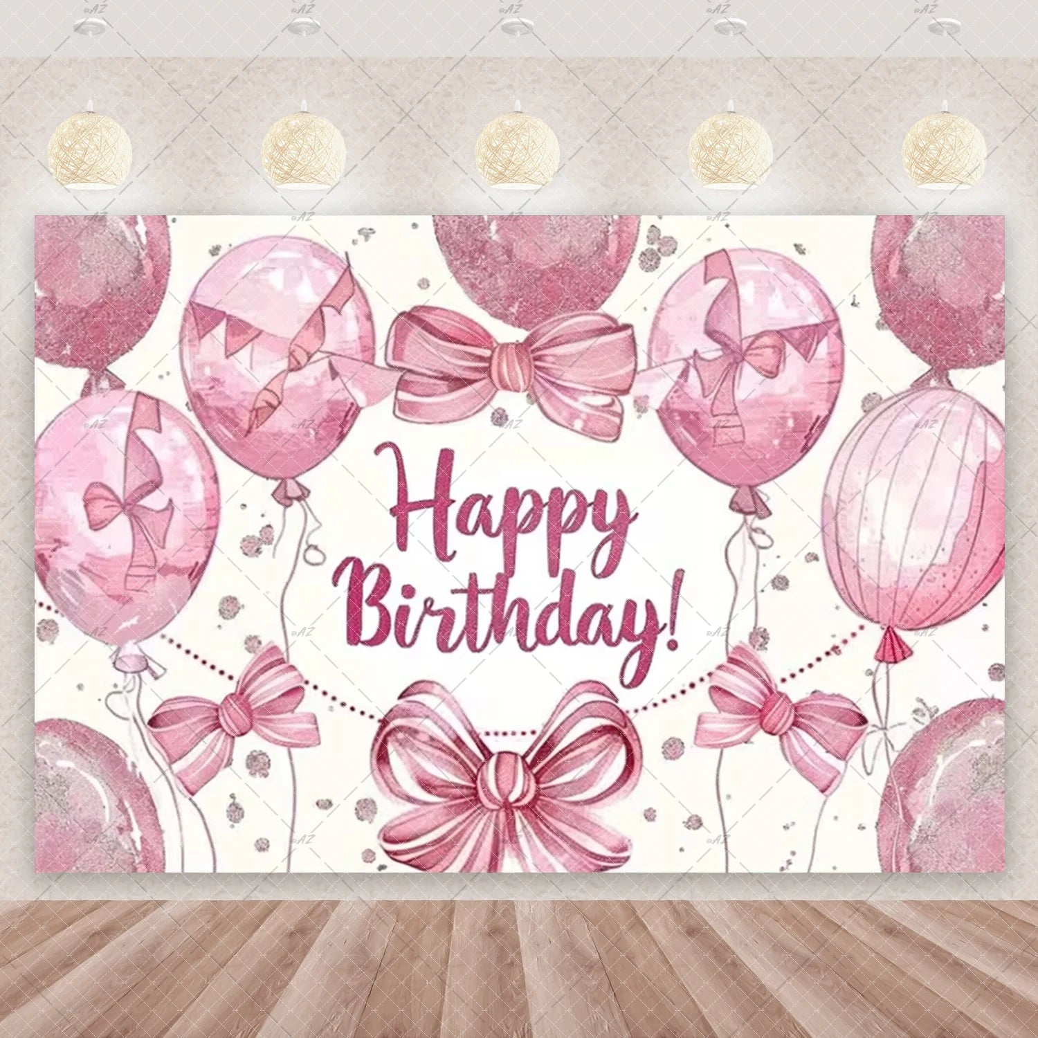 Girl Women Pink Bow Birthday Decoration Disposable Tableware Bow Tie Party Supplies Kit Paper Plates Cups Banner Tablecloth Gift
