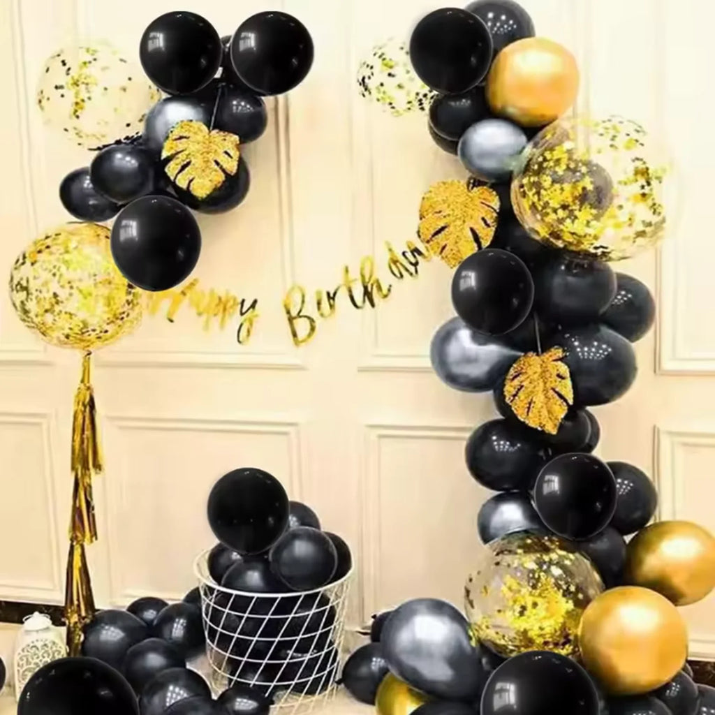 5-100pcs/Pack 12inch Black Latex Balloon for Wedding Birthday Party Engagement Anniversary Decoration Supplies Favor