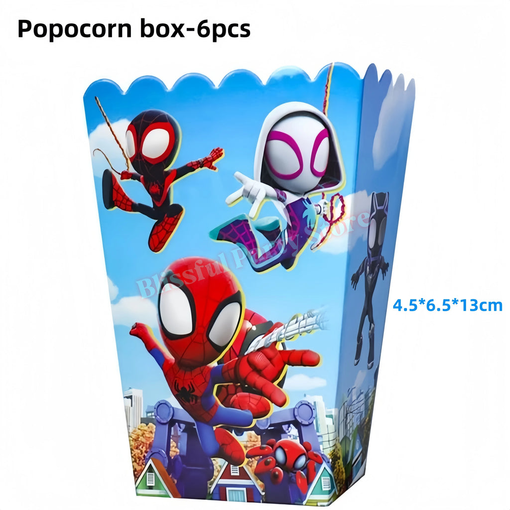Spidey And His Amazing Friends Birthday Decoration Spiderman Tableware Kit Cup Plate Balloon Boy Favor Gift Baby Shower Supplies