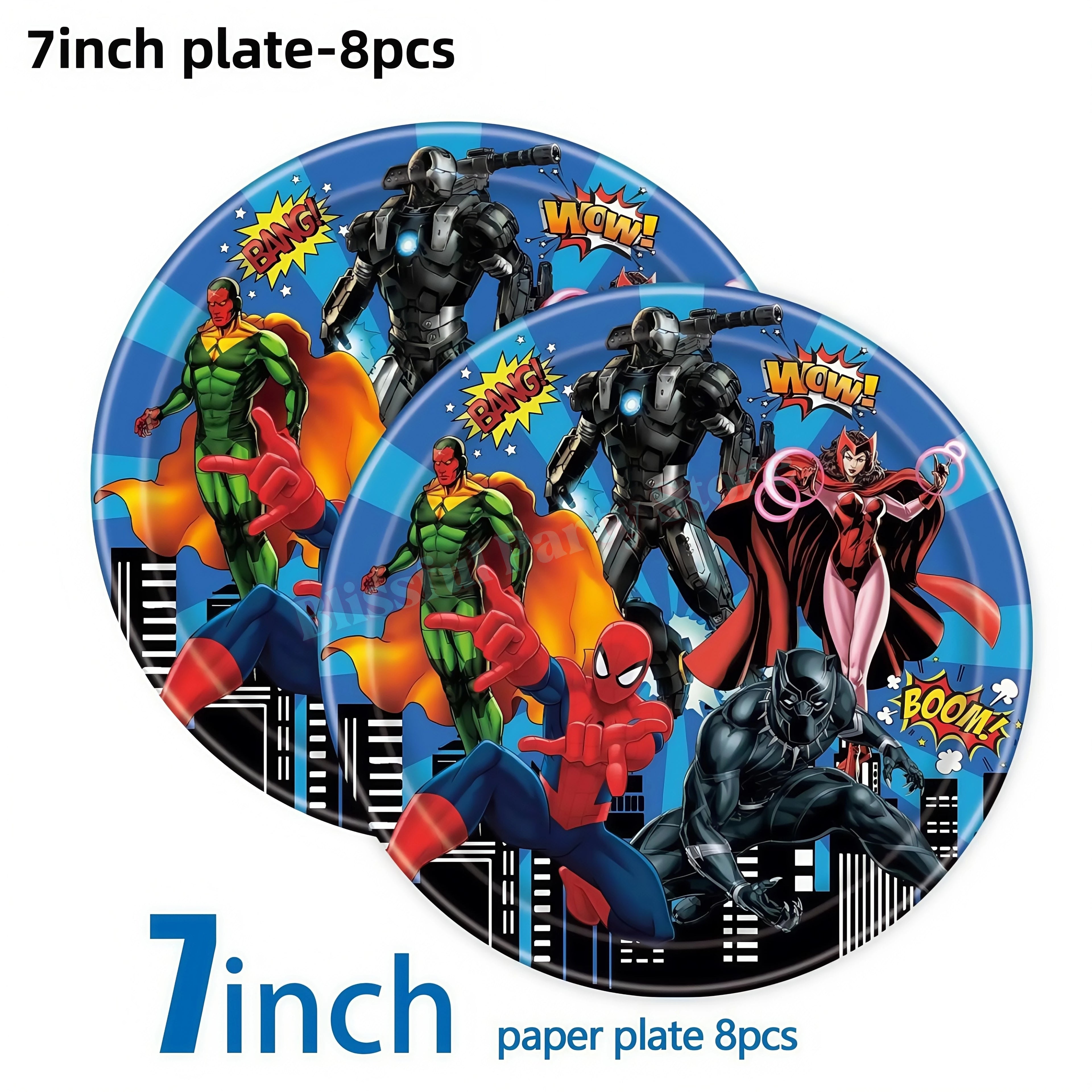 Avengers Birthday Party Decoration Superhero Balloon Tableware Kit Cup Plate Tablecloth Boy Favor Gift Baby Shower Event Supplie