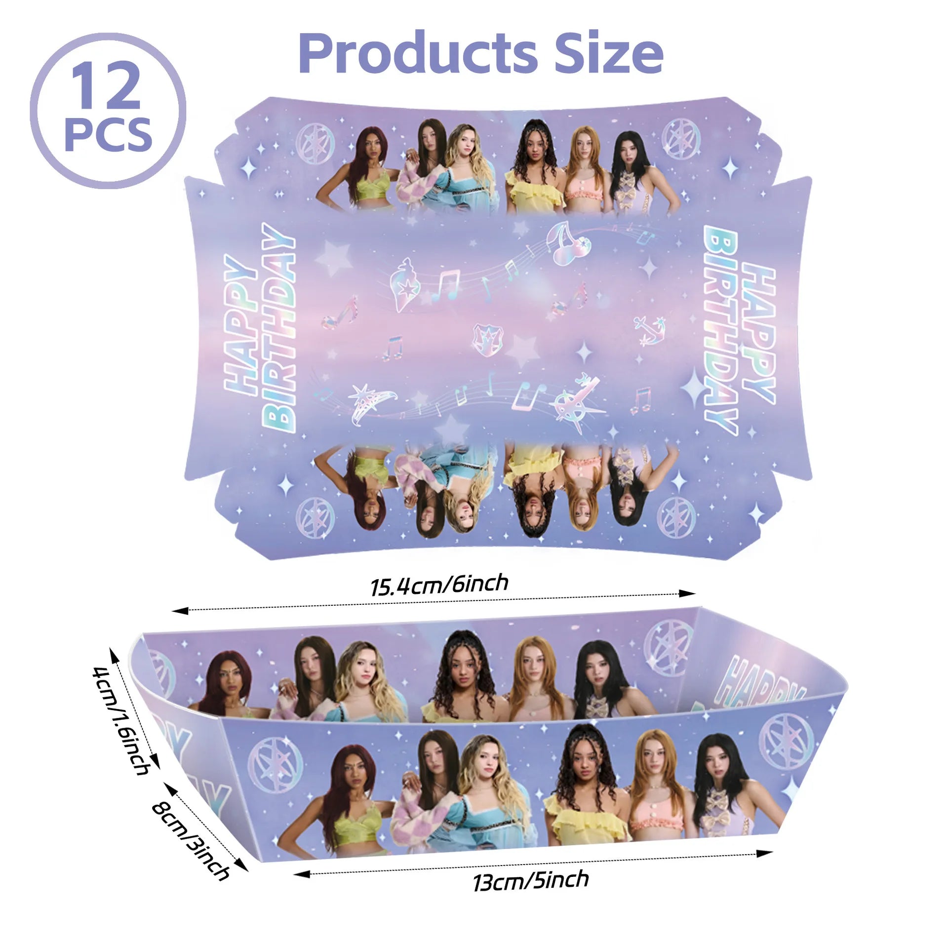 K&Katseye Birthday Party Decoration Plate Cup Napkin Balloon for Kpop Girl Party Favor Baby Shower Supplies Fans Gift
